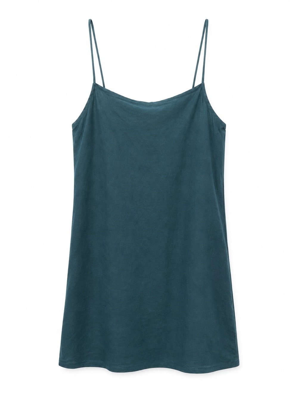 Vitamin A Linen Blend Teal Mini Dress Beach Cover Up Size Medium